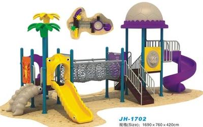 幼儿园塑料组合滑梯JH-1701_CO 安全童趣的结构工程设计